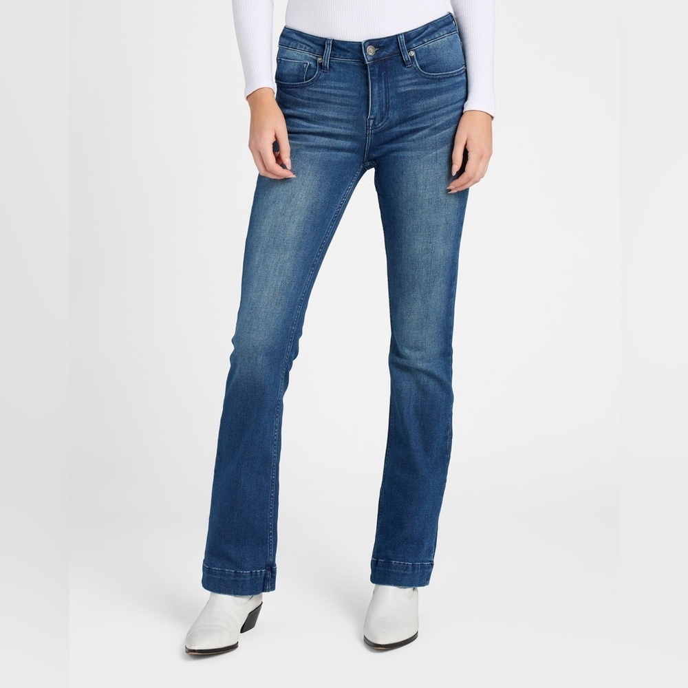 Vigoss “Jagger” Mid Rise Boot Cut Jeans With Trouser Hem Size 31 - Picture 2 of 15